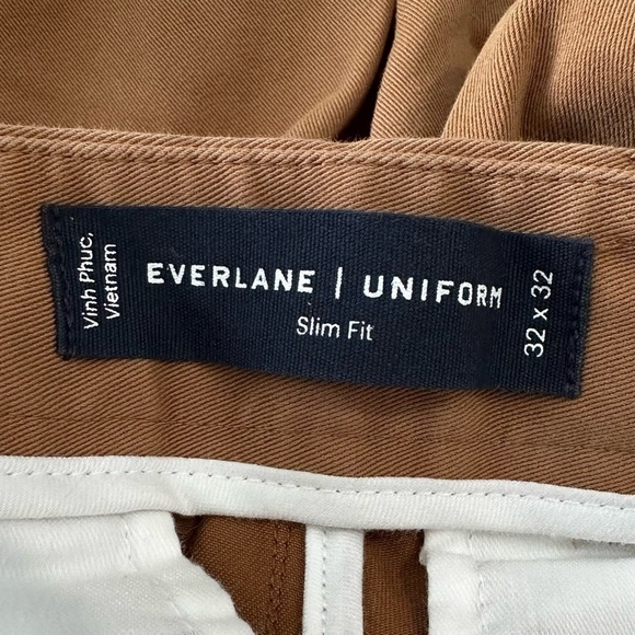 NEW EVERLANE The Performance Chino Pant Uniform in Toasted Coconut Size 32 X 32 - Picture 7 of 9